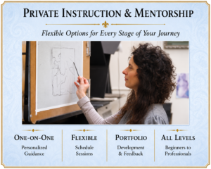 Private Instruction and Mentorship-v3 Session Based Art Study Program South Jersey Philadelphia